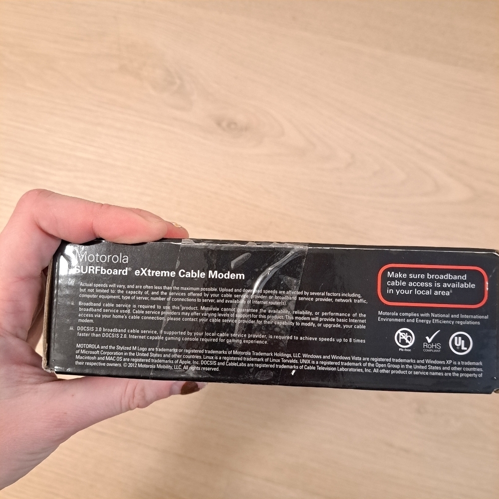 NEW Motorola‎ SURFboard SB6141 DOCSIS 3.0 Extreme Speed Cable Modem - Picture 5 of 6